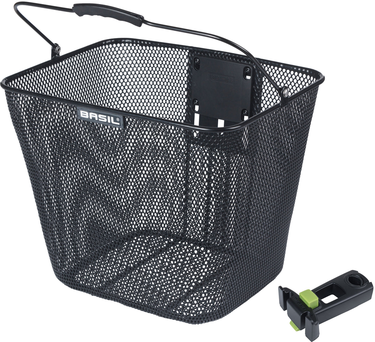 Fietsmand Basil Bilbao Kf Bevestiging Inclusief Stuurpenhouder 26 X 22 X 27 Cm - Zwart