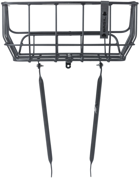 Fietsmand Basil Portland Front 25 Liter 43 X 36 X 22 Cm - Mat Zwart