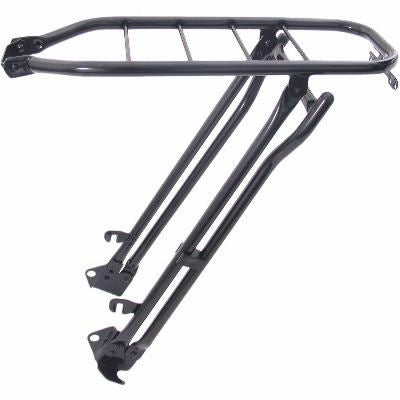 Achterdrager Steco 28" Tour Met Klapstandaard - Zwart Glans