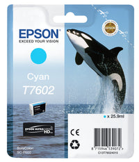 Epson Ink Cartridge Cyan T 7602