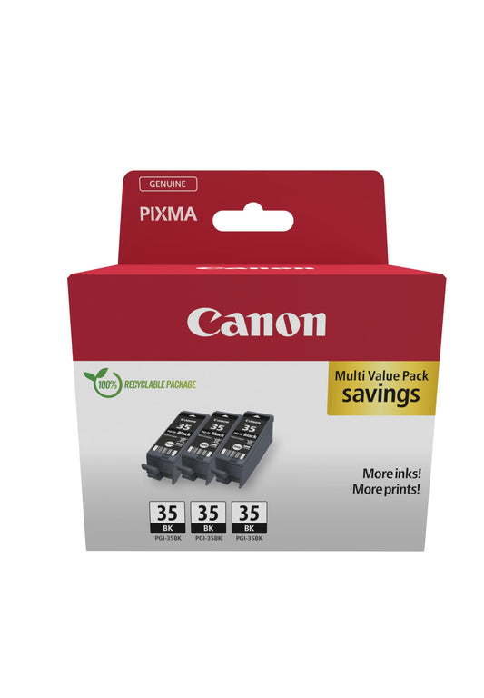 Canon Pgi-35 Bk Black Triple Pack