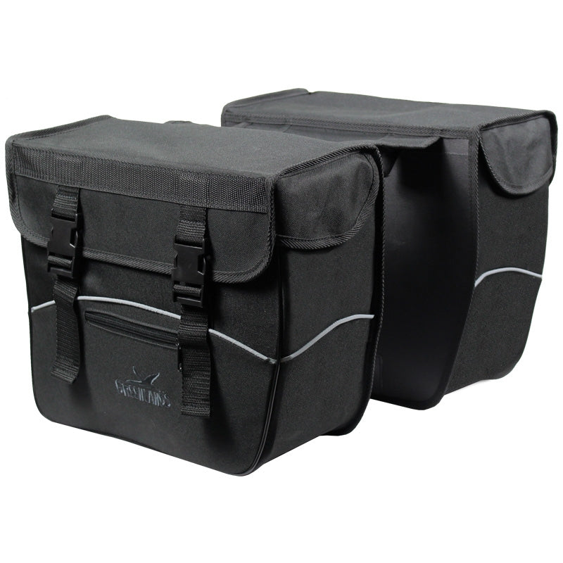 Dubbele Fietstas Greenlands 34 Liter 35 X 31 X 16 Cm (2X)  - Zwart