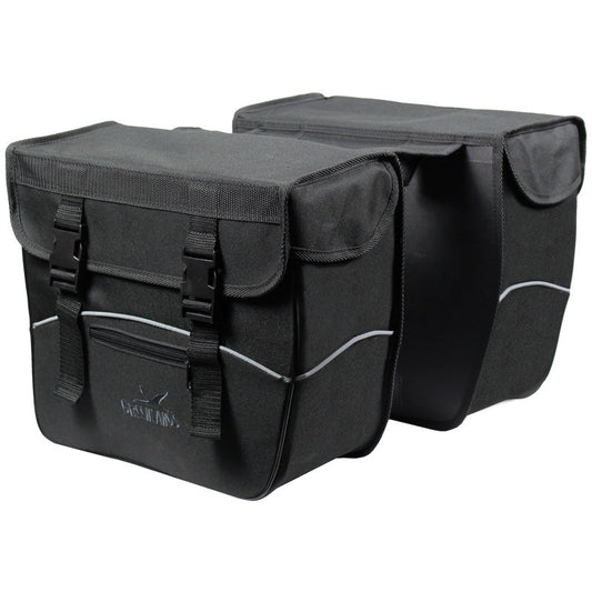 Dubbele Fietstas Greenlands 34 Liter 35 X 31 X 16 Cm (2X)  - Zwart