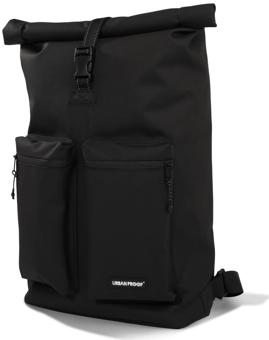 Gerecyclede Shopper Fietstas Urban Proof Rolltop Backpack 20 Liter  34 X 13 X 46 Cm - Zwart