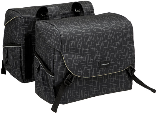 Dubbele Fietstas New Looxs Mondi Joy Double Rt 38 Liter 37 X 16 X 32 Cm (2X) - Ivy Black