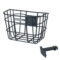 Fietsmand Basil Bremen Alu Fm Met Stuurpenhouder 28 X 37 X 26 Cm - Zwart