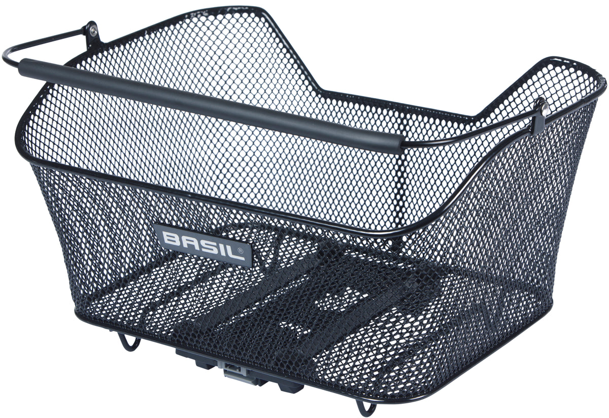 Fietsmand Basil Base M Met Mik Bevestiging 14 Liter 25 X 33 X 17 Cm - Zwart