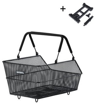Fietsmand Basil Cento S Met Mik Bevestiging 7 Liter 31 X 21 X 11 Cm - Zwart