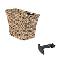 Fietsmand Basil Bremen Rattan Look Met Fm Stuurpenhouder  27 X 35 X 29 Cm - Seagrass