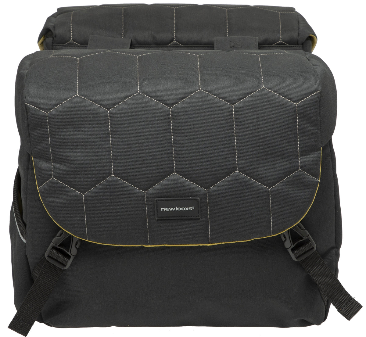 Dubbele Fietstas New Looxs Mondi Joy Double 38 Liter 37 X 16 X 32 Cm (2X) - Quilted Black