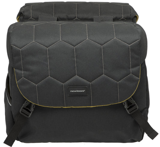 Dubbele Fietstas New Looxs Mondi Joy Double 38 Liter 37 X 16 X 32 Cm (2X) - Quilted Black