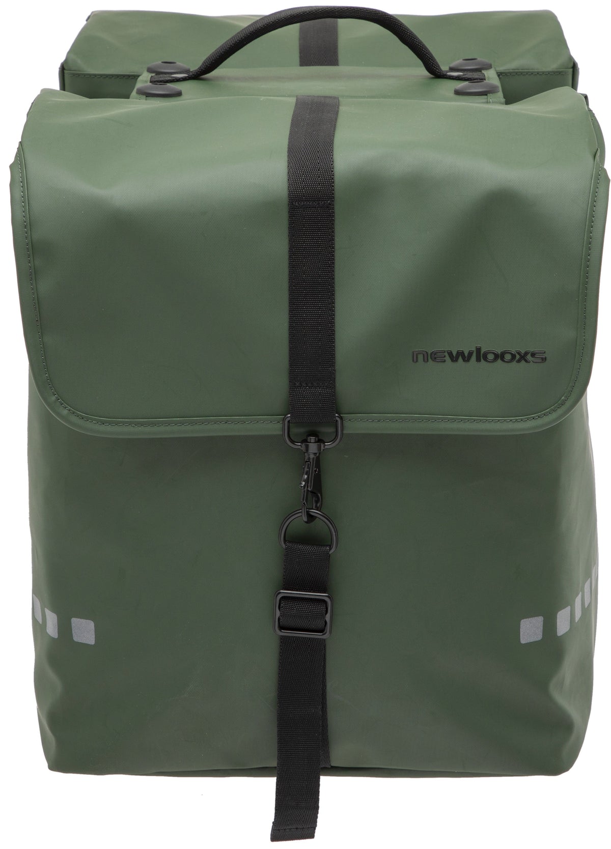 Dubbele Fietstas New Looxs Odense Double Racktime 39 Liter 34 X 16 X 38 Cm (X2) - Groen
