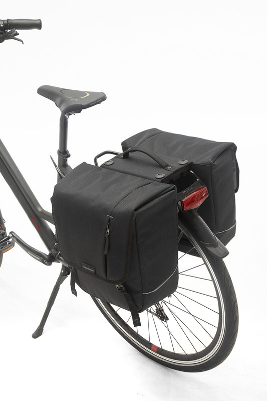 Dubbele Fietstas New Looxs Nova Double Racktime 32 Liter 35 X 35 X 15 Cm (2X) - Zwart