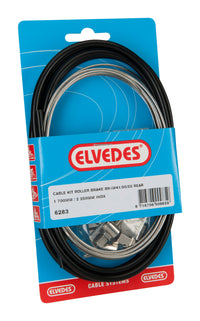 Rollerbrake Kabelkit Elvedes Br-Im41/50/53 1700Mm / 2250Mm Rvs - Zwart (Op Kaart)