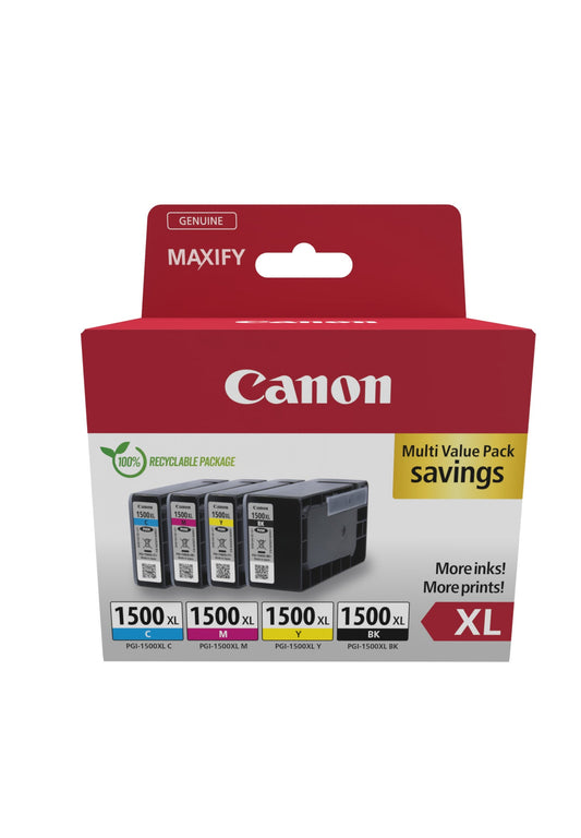 Canon Pgi-1500 Xl Bk/C/M/Yk Multipack