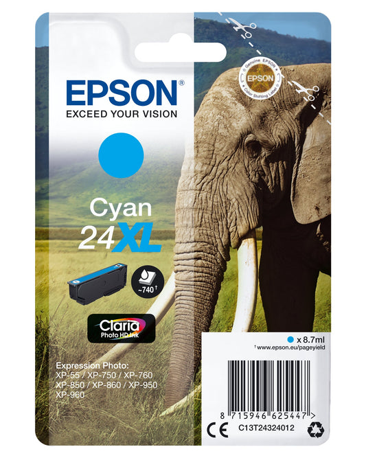 Epson Ink Cartridge Xl Cyan Claria Photo Hd T 243     T 2432