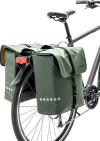 Dubbele Fietstas New Looxs Odense 39 Liter 34 X 16 X 38 Cm (X2) - Groen