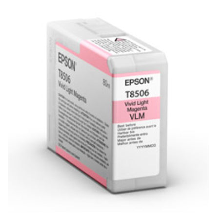 Epson Ink Cartridge Vivid Light Magenta T 850 80 Ml      T 8506N