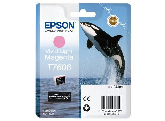 Epson Ink Cartridge Vivid Light Magenta T 7606 N