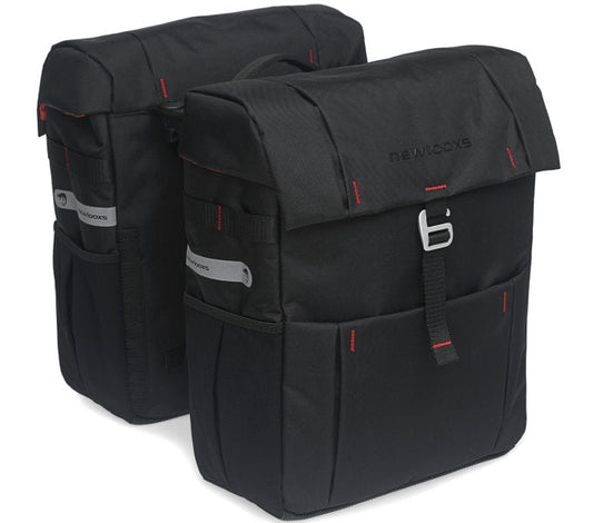 Dubbele Fietstas New Looxs Vigo Double Racktime 37 Liter 31 X 40 X 15 Cm (2X) - Zwart