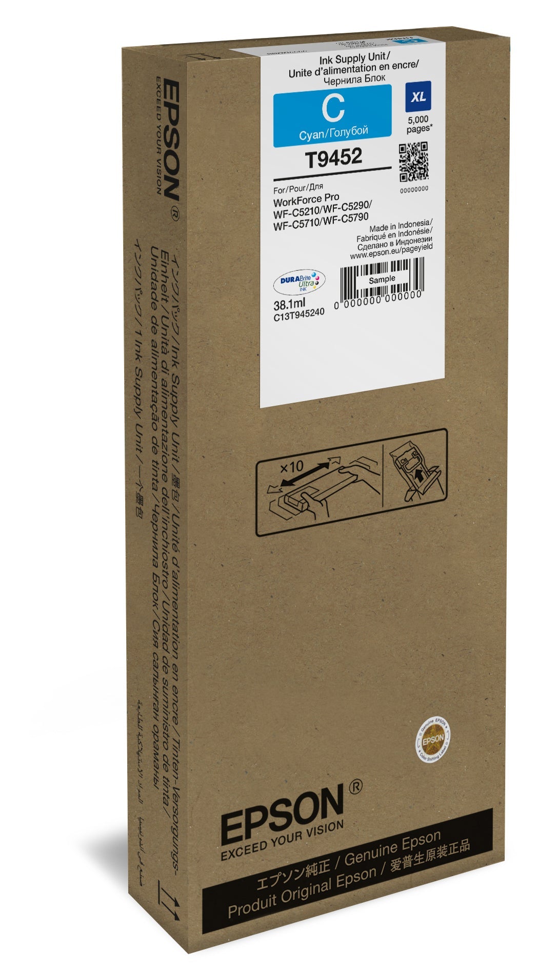 Epson Wf-C5Xxx Series Ink Cartr. Xl Cyan                   T 9452