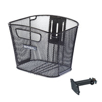 Fietsmand Basil Bold Fm Met Stuurpenhouder 28 X 34 X 26 Cm - Zwart