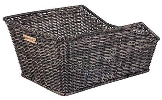 Fietsmand Basil Cento Rattan Look Met Wsl-Systeem 47 X 34 X 24 Cm - Nature Brown
