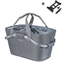 Fietsmand Basil 2Day Carry All Met Mik Bevestiging 22 Liter 20 X 38 X 17 Cm - Grijs