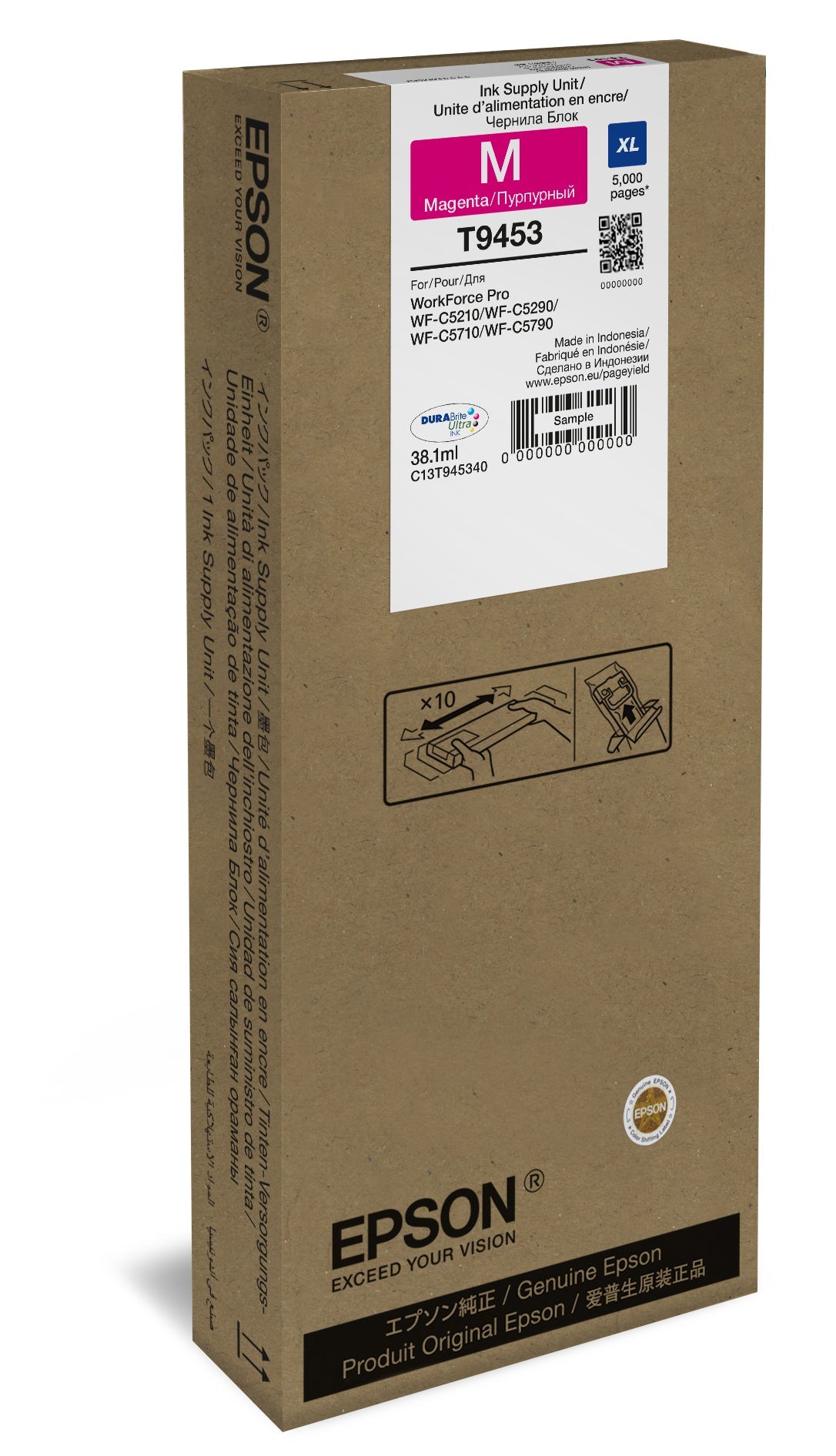 Epson Wf-C5Xxx Series Ink Cartr. Xl Magenta                T 9453