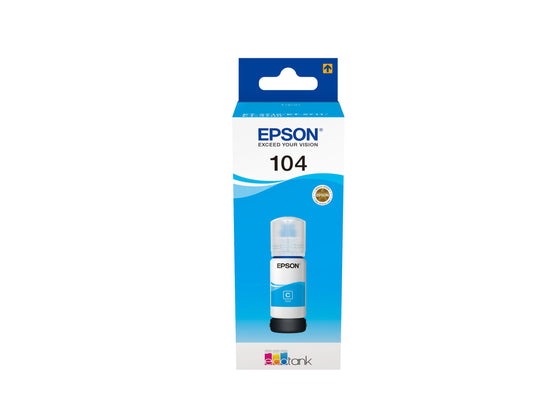Epson Ecotank Cyan T 104 65 Ml               T 00P2