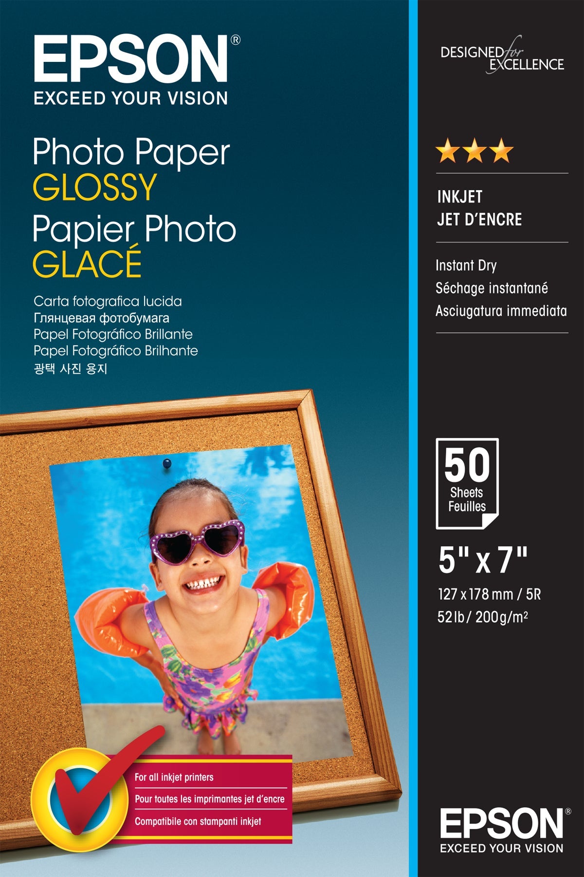 Epson Photo Paper Glossy 13X18 Cm 50 Sheets 200 G