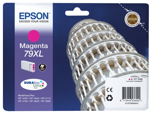 Epson Durabrite Ultra Ink 79 Xl Ink Cartridge Magenta T 7903