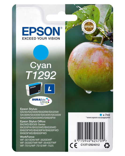 Epson Ink Cartridge Cyan Durabrite T 129           T 1292