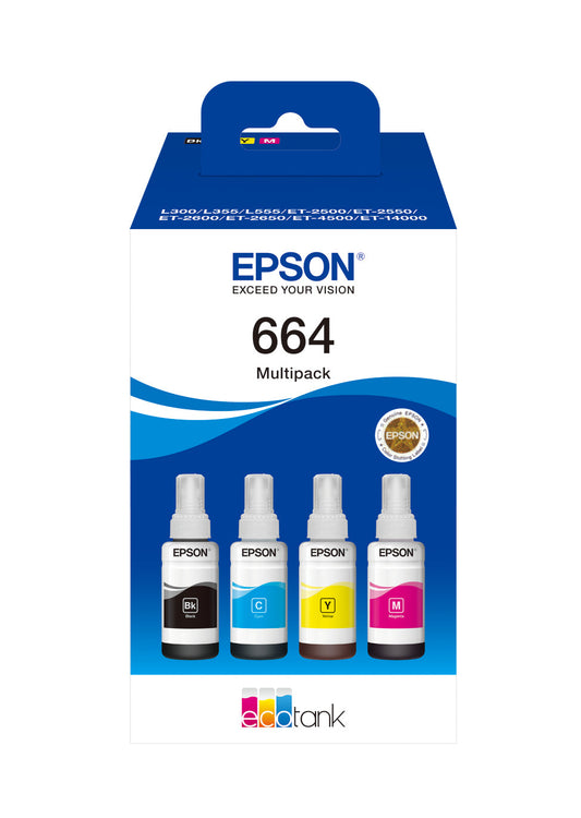 Epson Ecotank 4-Colour Multipack T 664                     T 6646