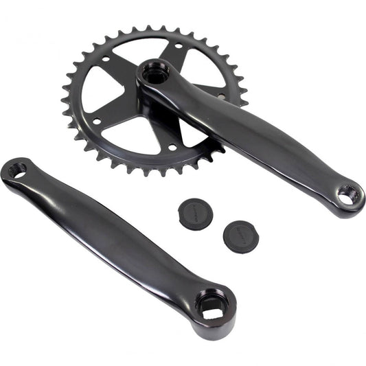 Crankstel 36T Vinty St 1/8" Met 170 Mm Crankarm - Zwart