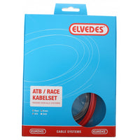Rem Kabelkit Elvedes Atb / Race Compleet - Rood (In Doosje)