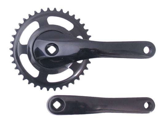 Crankstel 38T Gazelle Zonder Stofkap - Zwart