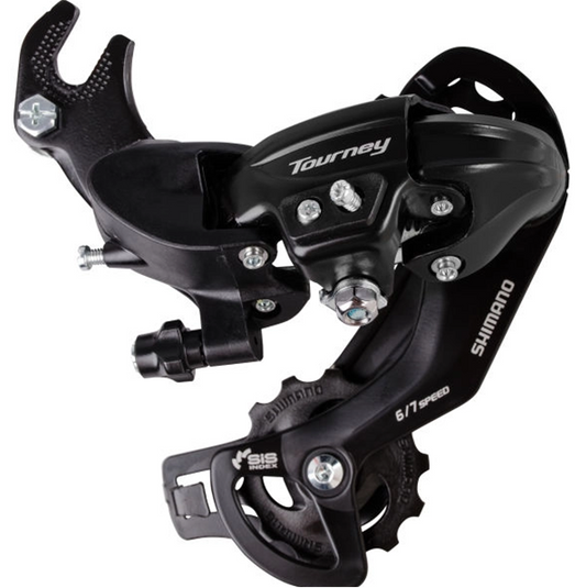 Achterderailleur 6/7-Speed Shimano Tourney Ty300 Met Haak (B-Type) - Zwart (Werkplaatsverpakking)