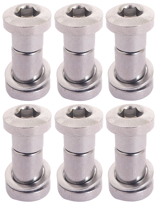 Zadelpenbout Bofix Inbus 16 Mm - Chroom (6 Stuks)
