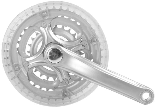 Crankstel 3 Speed Mighty 170 Mm 42/34/24T Met Kettingrand - Zilver