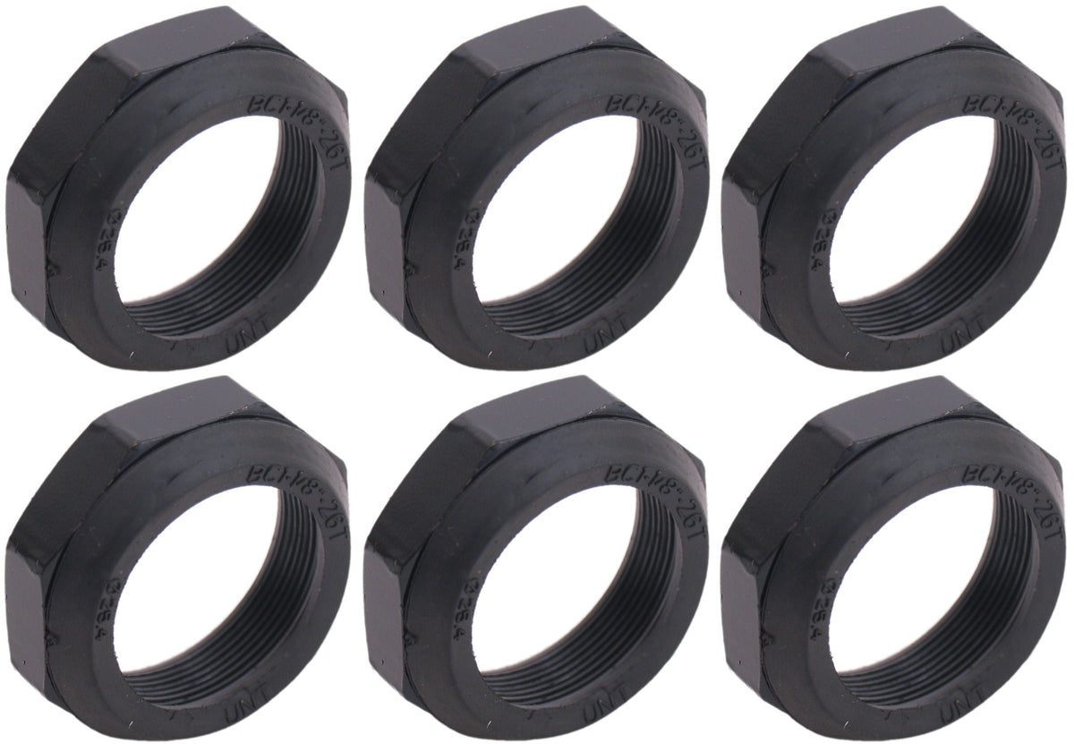 Balhoofdmoer Bofix 1"-1/8" - Zwart (6 Stuks)