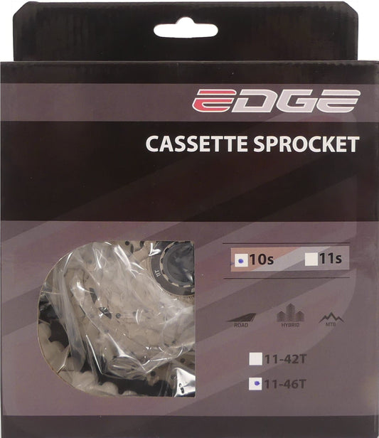 Cassette 10 Speed Edge Cs-M6010  11-46T -Zilver/Zwart