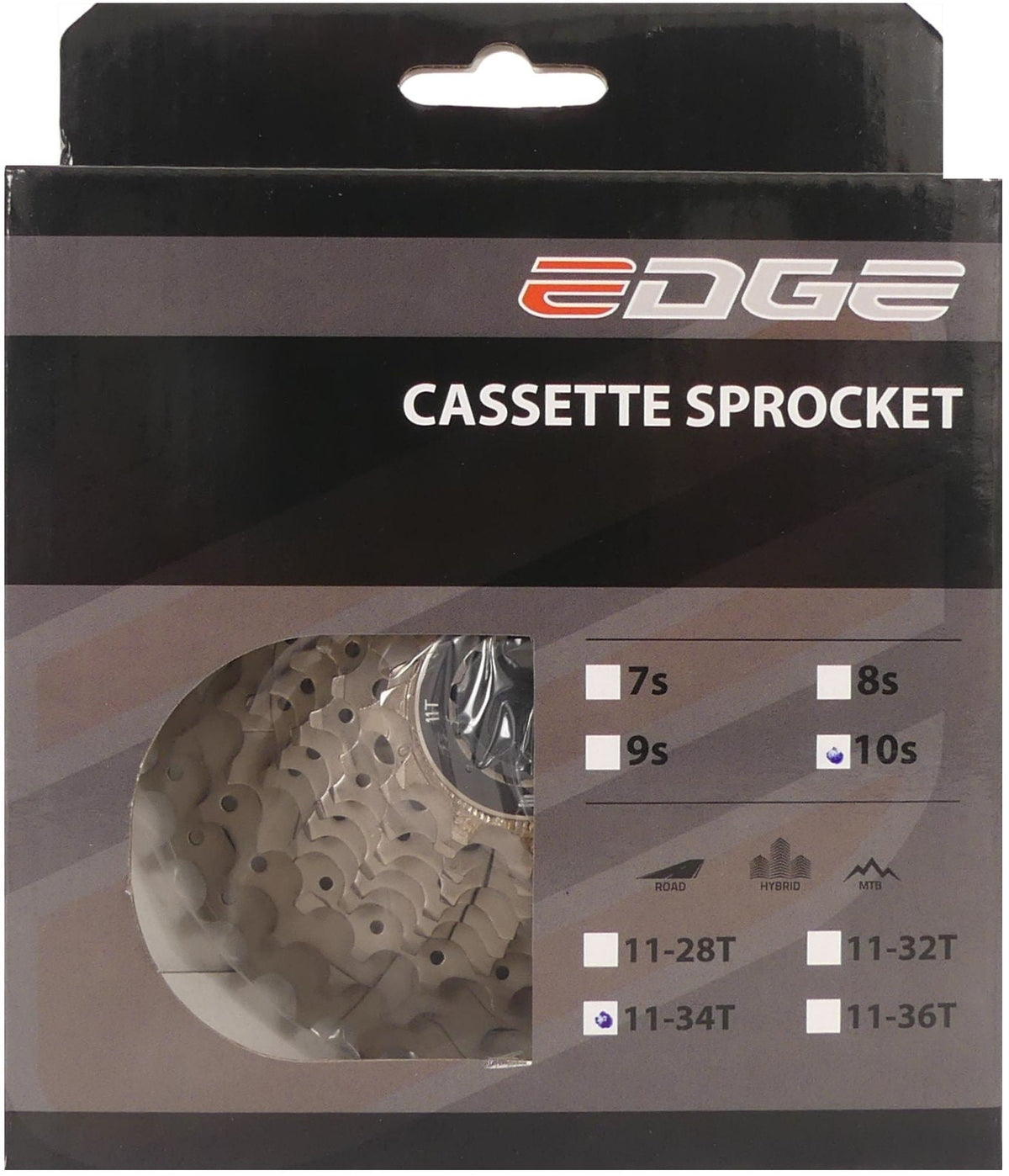 Cassette 10 Speed Edge Cs-M6010  11-34T - Zilver