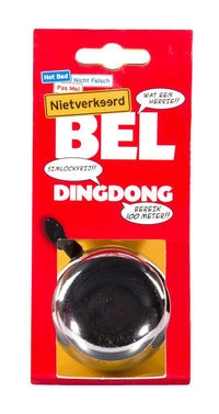 Fietsbel Ding-Dong Nietverkeerd Ø60Mm - Chroom
