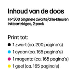 Hp 300+300 Zw+Kl Orig.  2-Pack