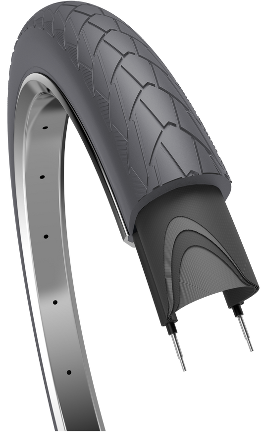 Buitenband Edge Mambo 28 X 2.00"/ 50-622 Mm - Grijs Met Reflectie