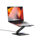 Alogic Elite Aluminum Laptop Stand Wireless Charger Black