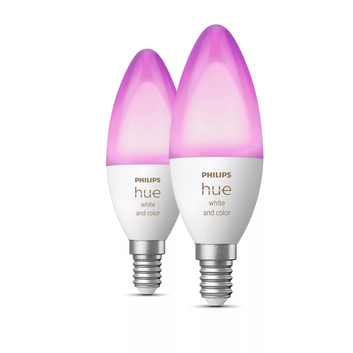 Philips Hue Led Lamp E14 2-Pack Set 470Lm White Color Ambiance