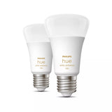 Philips Hue Led Lamp E27 2-Pack Set 1100Lm White Ambiance
