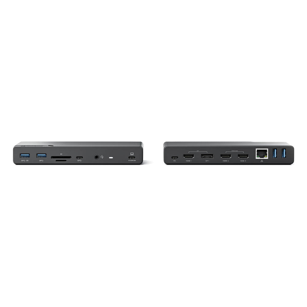 Alogic 14-In-1 Usb-C Pd Dv4 Quad Display Docking Station Space Gr